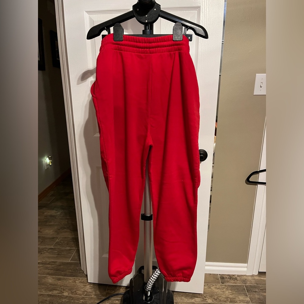 Zenana red joggers - Picture 2 of 4
